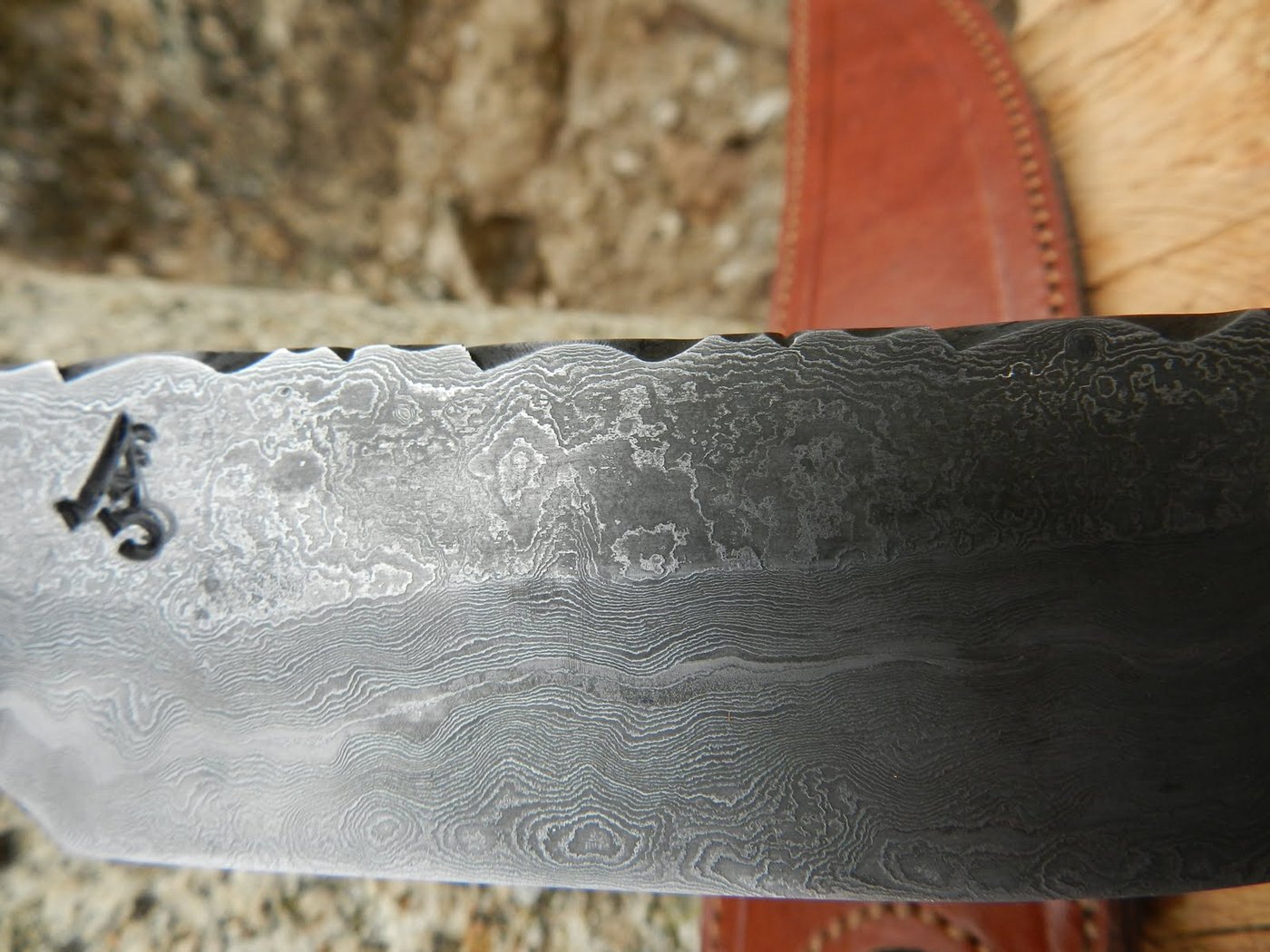 Detalle de acero damasco